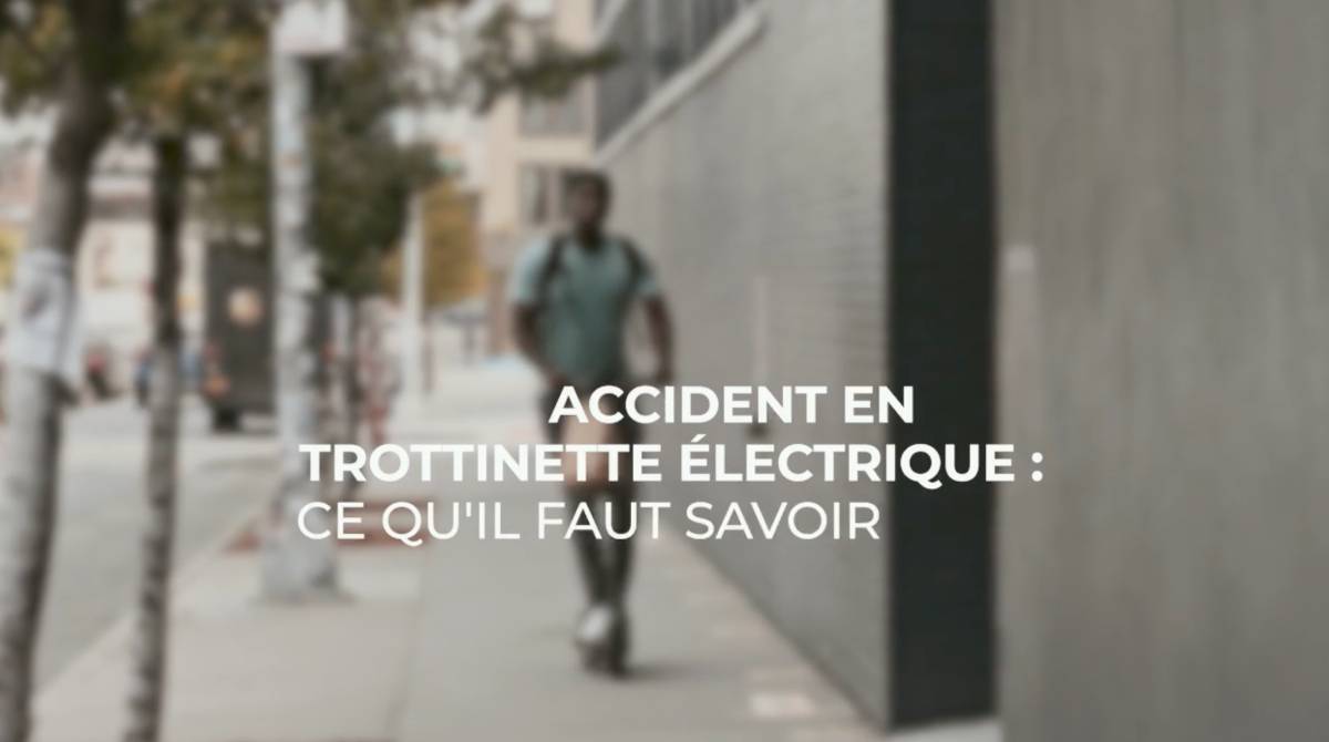 Vidéo : Accident en trottinette électrique : ce qu’il faut savoir
